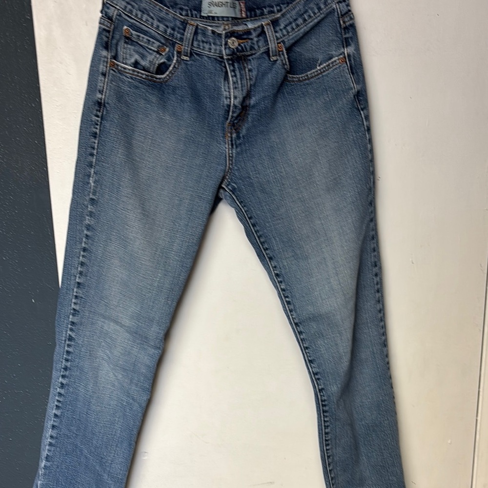 Levi's Blue Straight Leg Jeans with Classic Denim Style